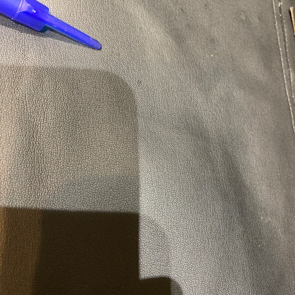 Josie Natori Black Faux Leather Dress (size 10) - Picture 8 of 10